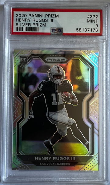 2020 Panini Prizm Henry Ruggs III Silver Prizm PSA 9