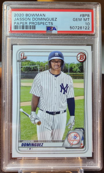 2020 Bowman Jasson Dominguez 1st #BP8 Gem Mint PSA 10 Yankees