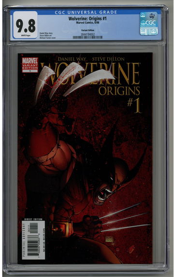 Wolverine: Origins 1 CGC 9.8 Michael Turner Variant Cover