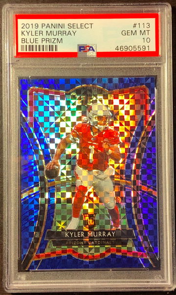 2019 Panini Select Premier #113 Blue Prizm #/149 Kyler Murray Rookie RC PSA 10 GEM MINT