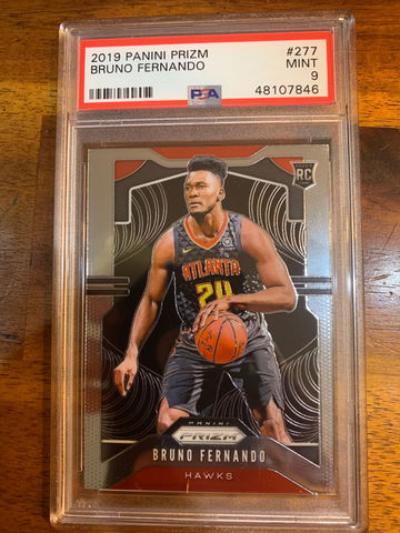 Bruno Fernando Prizm #277 Hawks Psa 9 