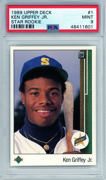 Ken Griffey Jr. 1989 Upper Deck #1 RC Rookie PSA 9 Mint Cert #48411601