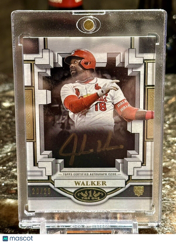 2023 Topps Tier One JORDAN WALKER RC Bronze Ink AUTO #/25 St. Louis Cardinals