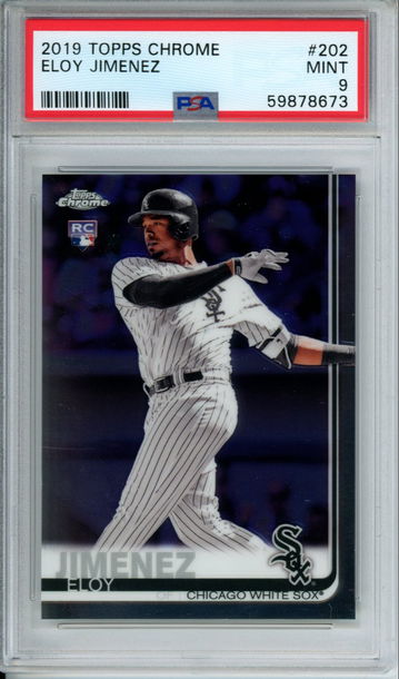 ELOY JIMENEZ 2019 Topps Chrome #202 PSA 9 MINT Chicago White Sox