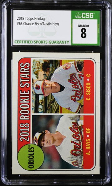 2018 Topps Heritage 66 Chance Sisco/Austin Hays CSG 8 NM/Mint