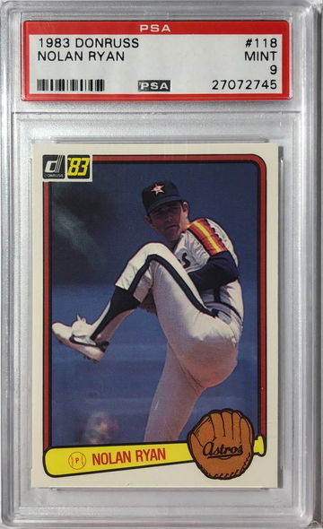 1983 Donruss Nolan Ryan #118 PSA 9 MINT