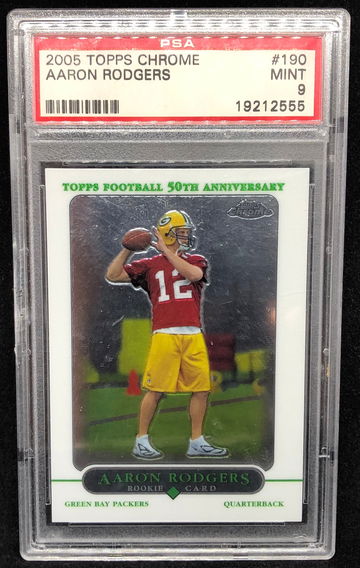 Aaron Rodgers 2005 Topps Chrome PSA 9 Rookie