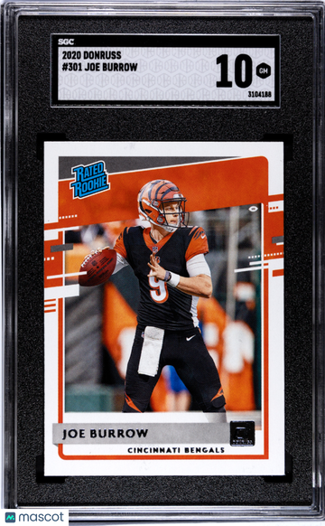 2020 Donruss Joe Burrow #301 SGC 10