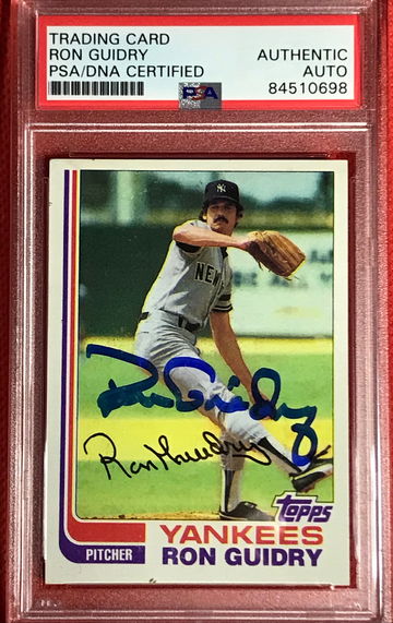 Ron Guidry Auto PSA/DNA Yankees