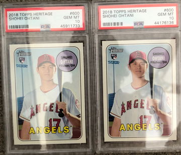 Shohei ohtani topps heritage psa 10