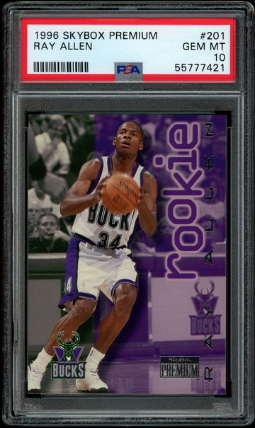 1996 Skybox Premium #201 Ray Allen PSA 10 Gem Mint