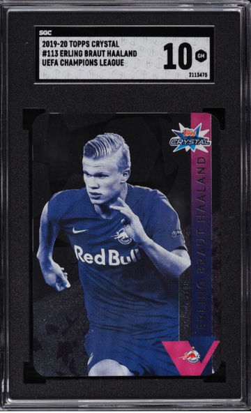 10 💎 Erling Braut Haaland 2019 Topps Crystal ROOKIE UEFA Finest Low PoP Sgc