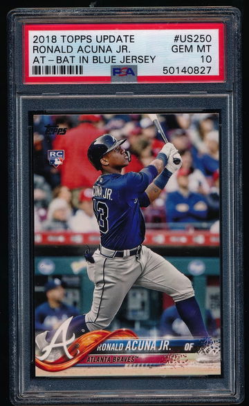 Ronald Acuna 2018 Topps Update RC PSA 10