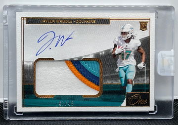 2021 Panini One Jaylen Waddle #8 Rookie Patch Autograph RPA BRONZE /49