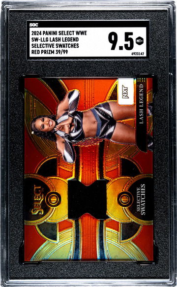 2024 Panini Select Selective Swatches Red Prizm Lash Legend #SW-LLG /99 SGC 9.5