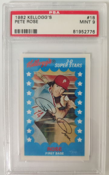 1982 Kellogg's Pete Rose #18 PSA 9 Mint