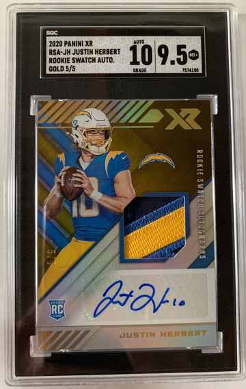 2020 Panini XR Rookie Swatch Gold 5/5