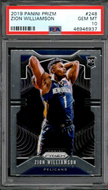 Zion Williamson 2019 Prizm RC PSA 10