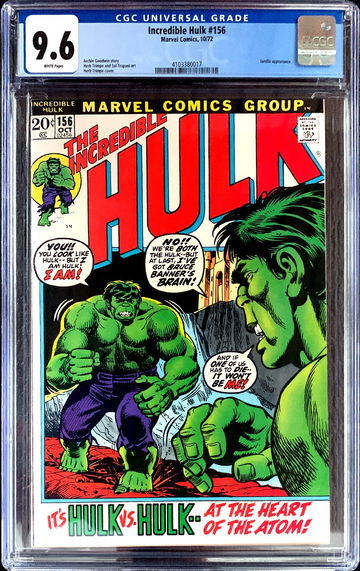 INCREDIBLE HULK #156 🔥 1st appearance KRYLAR (Bill Murray MCU) 🔥 CGC 9.6 WHITE