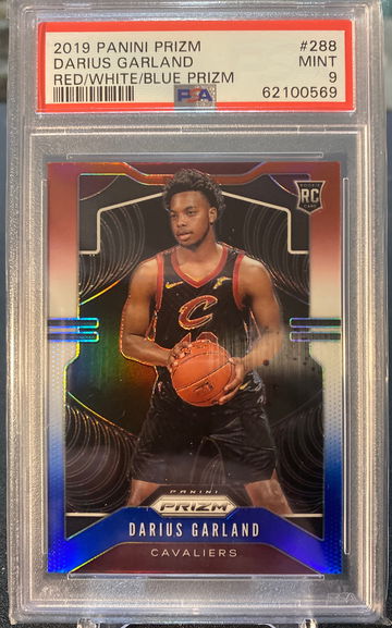 2019 panini Prizm Darius Garland RWB PSA 9!