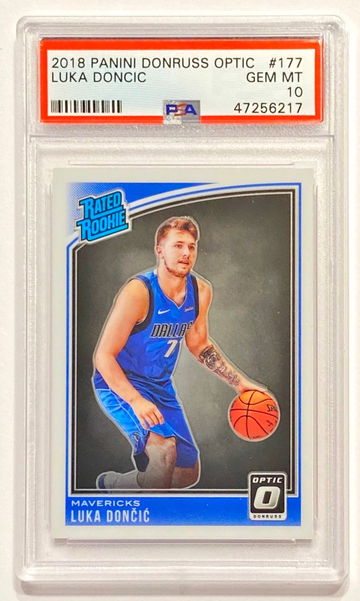 2018-19 Panini Donruss Optic Luka Doncic #177 Rated Rookie PSA 10
