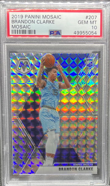 2019 Mosaic Brandon Clarke Silver Mosaic PSA 10
