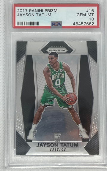2017-18 Panini Prizm Jayson Tatum RC PSA 10