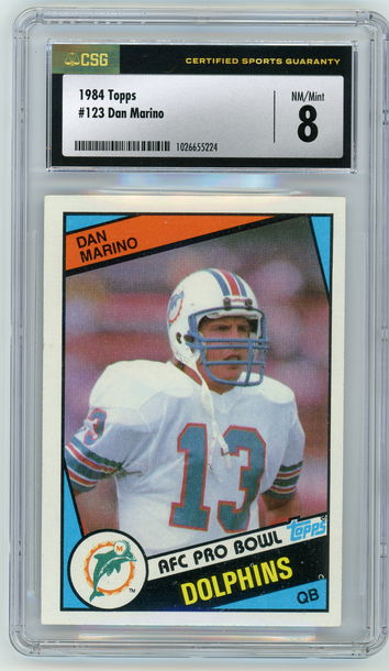 DAN MARINO 1984 Topps Rc #123 CSG 8