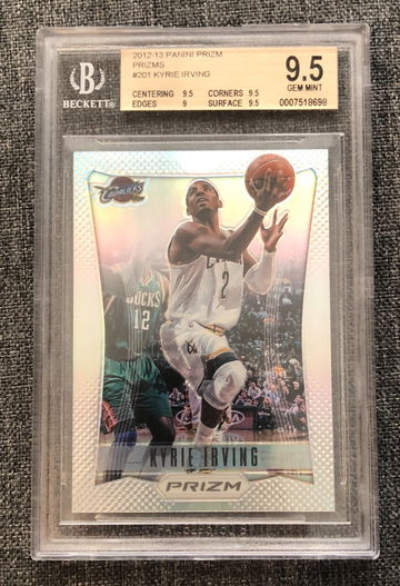 2012-13 Panini Prizm Kyrie Irving Silver Prizms Rookie RC BGS 9.5 Gem Mint Low Pop 