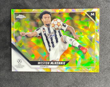 2021-22 Topps Chrome Sapphire UEFA Weston McKennie /99