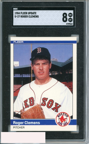 1984 FLEER UPDATE ROGER CLEMENS #U-27 SGC 8 RC