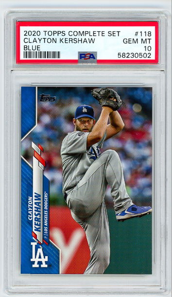 2020 Topps Complete Set Clayton Kershaw Blue /299