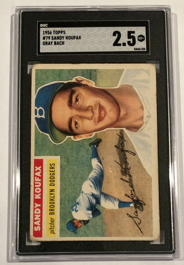 1956 Topps #79 Sandy Koufax SGC 2.5
