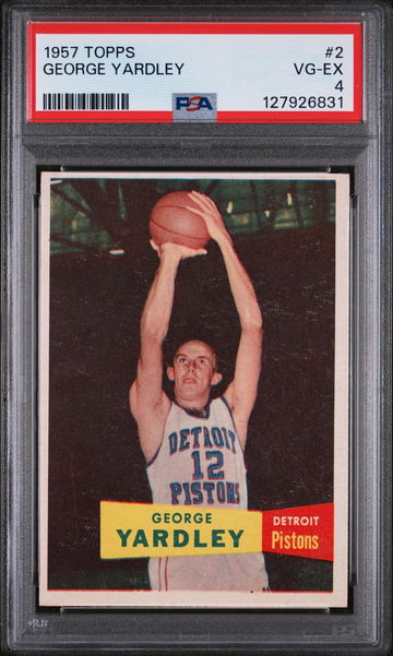 1957 Topps George Yardley #2 PSA 4