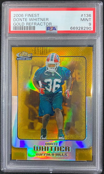 2006 Finest Gold Refractor / 50 Donte Whitner