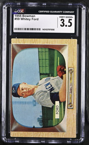 1955 BOWMAN WHITEY FORD #59 CGC 3.5 BS.E1.35