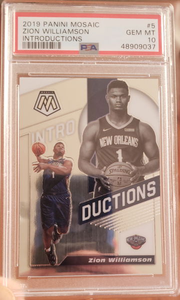 Zion Williamson RC 2019 Mosaic Introductions PSA 10 💎