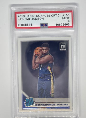 Zion Williamson psa9 optic rated rookie