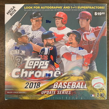 2018 Topps Chrome Update Mega Box - Look for Ronald Acuna Juan Soto Ohtani