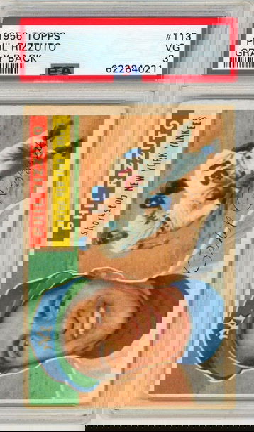 1956 Topps Phil Rizzuto Gray Back #113 PSA 3 P1342