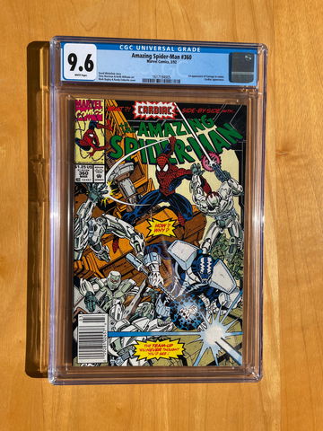 Amazing Spider-Man #360 CGC 9.6 Newsstand Edition. 1st Carnage Cameo