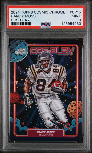 2024 Topps Cosmic Chrome Cos-Play Randy Moss #CP15 PSA 9