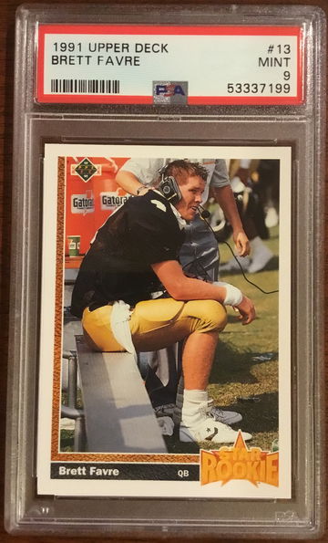 1991 Upper Deck #13 Brett Favre PSA 9 Rookie