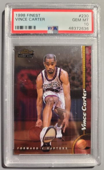 1998-99 Finest Vince Carter PSA 10 RC