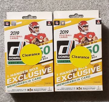 2019 Panini Donruss Football Hanger Box (2 box lot) - Kyler Murray?