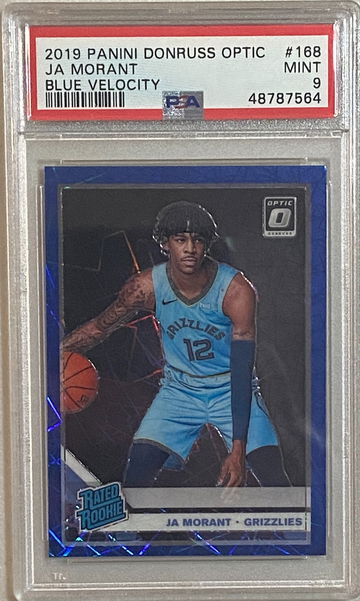 2019 Optic Ja Morant Blue Velocity PSA 9