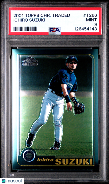 2001 Topps Chrome Traded Ichiro Suzuki #T266 PSA 9