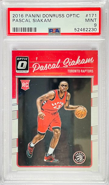 2016 Panini Donruss Optic Pascal Siakam RC #171 PSA 9 MINT