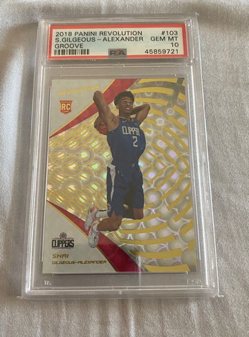 2018 Panini Revolution Shai Gilgeousi-Alexander Groove PSA 10 RC Pop 24