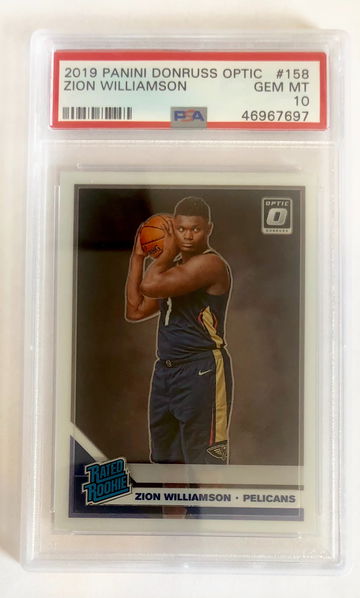 2019 Zion Williamson Donruss Optic #158 PSA 10